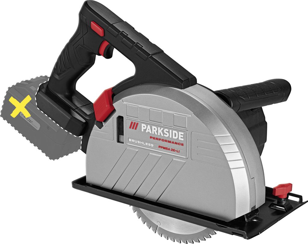 PARKSIDE PERFORMANCE® 20 V Akku-Metallhandkreissäge »PPMSA 20-Li A1«, ohne Akku und Ladegerät