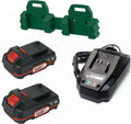 Starterset Parkside 2 x Akku 20 V 2.0 Ah PAP 20 und Ladegerät 2 Wandhalter