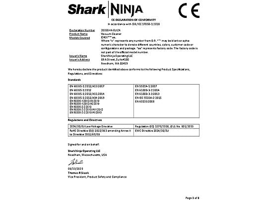 SHARK IZ400EU Stratos Stielsauger, Akkubetrieb, 80 Watt