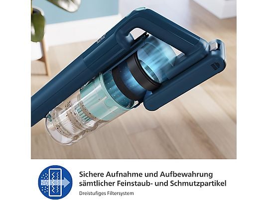 PHILIPS XC5242/10 Flex-it 5000 Series Laufzeit bis zu 60 Min., kabellos, Akkusauger, Stielsauger, Akkubetrieb, 25,2 Volt