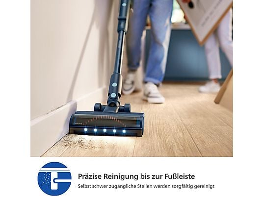 PHILIPS XC5242/10 Flex-it 5000 Series Laufzeit bis zu 60 Min., kabellos, Akkusauger, Stielsauger, Akkubetrieb, 25,2 Volt