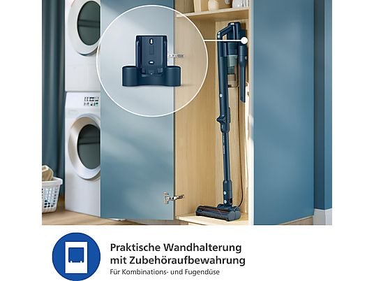PHILIPS XC5242/10 Flex-it 5000 Series Laufzeit bis zu 60 Min., kabellos, Akkusauger, Stielsauger, Akkubetrieb, 25,2 Volt