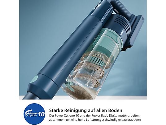 PHILIPS XC5242/10 Flex-it 5000 Series Laufzeit bis zu 60 Min., kabellos, Akkusauger, Stielsauger, Akkubetrieb, 25,2 Volt