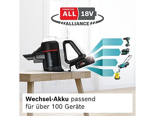 BOSCH BKS71HYG1 Unlimited 7 ProHygienic Aqua Stielsauger, Akkubetrieb