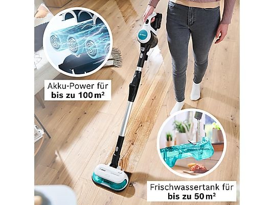 BOSCH BKS71HYG1 Unlimited 7 ProHygienic Aqua Stielsauger, Akkubetrieb