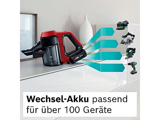BOSCH BKS711PET Unlimited 7 ProAnimal Stielsauger, Akkubetrieb, 18 Volt