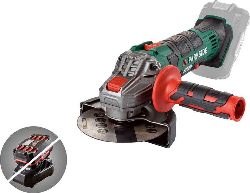 PARKSIDE® 20V Akku-Winkelschleifer »PWSA 20-Li C4« ohne Akku und Ladegerät