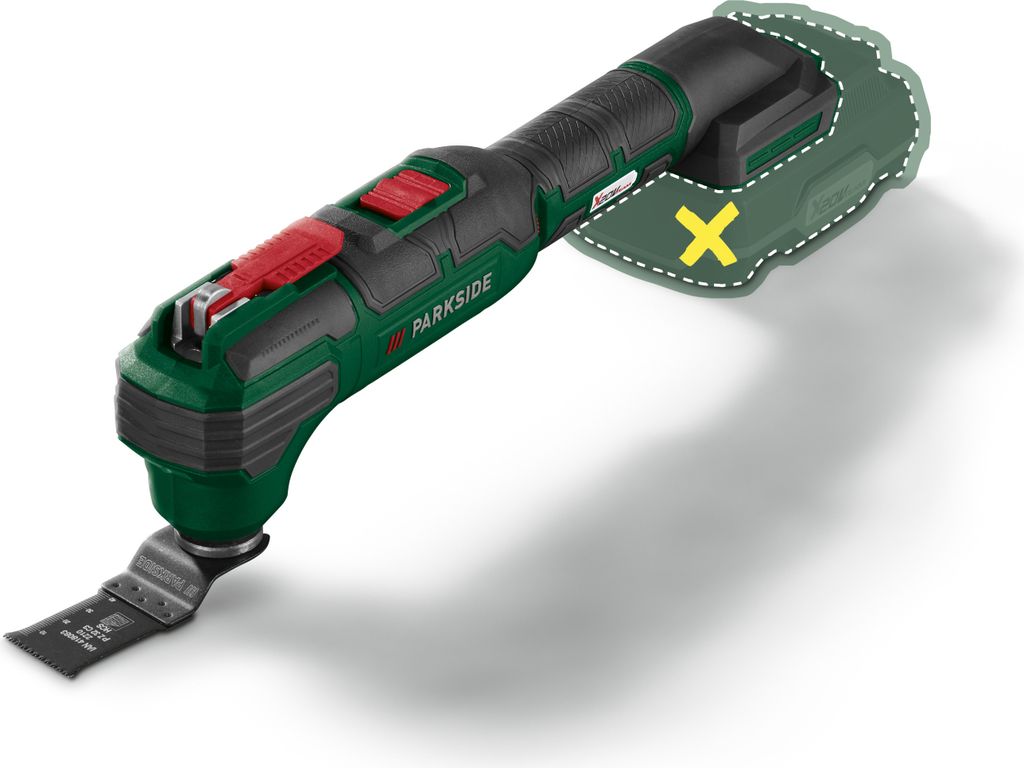 PARKSIDE® 20 V Akku-Multifunktionswerkzeug »PAMFW 20-Li C3«, ohne Akku und Ladegerät